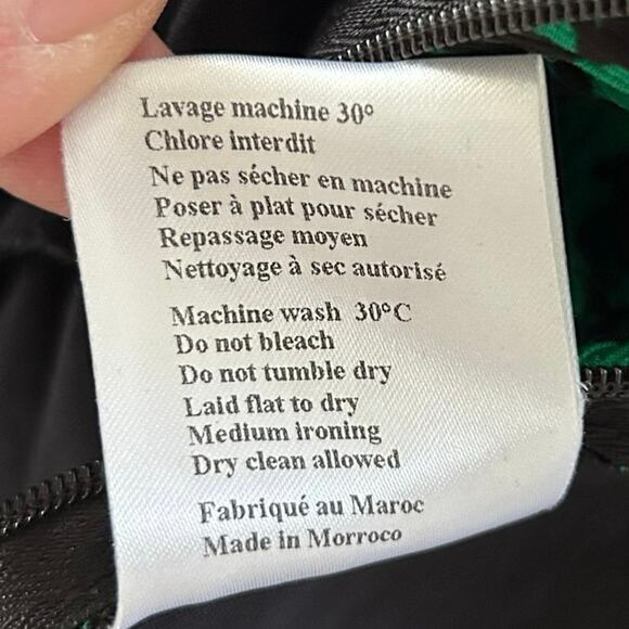 Berenice Paris Women Cocktail Holiday Long Sleeve Mini Dress Silk Green Small - Picture 9 of 9